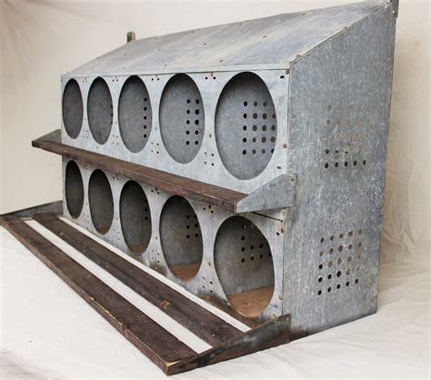 old metal chicken nesting boxes for sale|galvanized chicken nesting boxes.